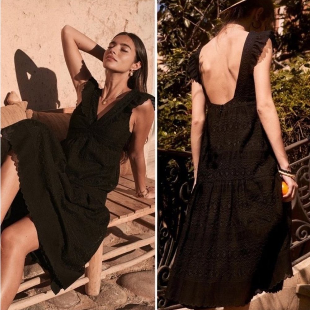 Sezane Magalie Dress Black 36